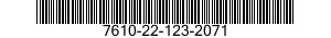7610-22-123-2071 MANUAL,TECHNICAL 7610221232071 221232071