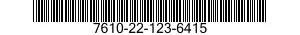 7610-22-123-6415 MANUAL,TECHNICAL 7610221236415 221236415