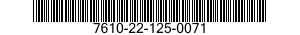 7610-22-125-0071 MANUAL,TECHNICAL 7610221250071 221250071