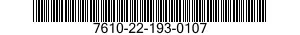 7610-22-193-0107  7610221930107 221930107