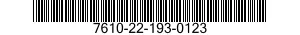 7610-22-193-0123  7610221930123 221930123