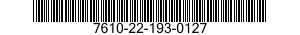 7610-22-193-0127  7610221930127 221930127
