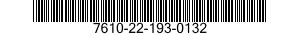 7610-22-193-0132  7610221930132 221930132