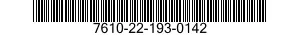 7610-22-193-0142  7610221930142 221930142