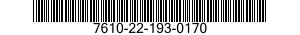 7610-22-193-0170  7610221930170 221930170