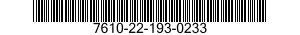 7610-22-193-0233  7610221930233 221930233