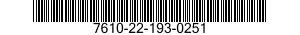 7610-22-193-0251  7610221930251 221930251