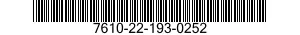 7610-22-193-0252  7610221930252 221930252