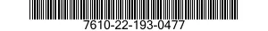 7610-22-193-0477  7610221930477 221930477
