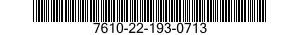 7610-22-193-0713  7610221930713 221930713