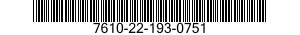 7610-22-193-0751  7610221930751 221930751