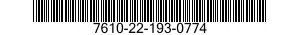 7610-22-193-0774  7610221930774 221930774