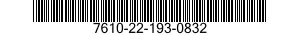 7610-22-193-0832  7610221930832 221930832