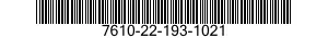 7610-22-193-1021  7610221931021 221931021