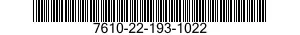 7610-22-193-1022  7610221931022 221931022