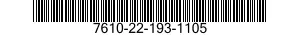 7610-22-193-1105  7610221931105 221931105