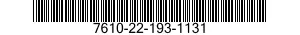 7610-22-193-1131  7610221931131 221931131