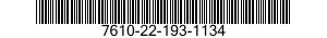 7610-22-193-1134  7610221931134 221931134