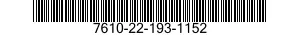 7610-22-193-1152  7610221931152 221931152