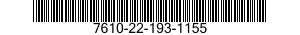 7610-22-193-1155  7610221931155 221931155