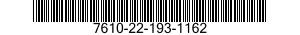 7610-22-193-1162  7610221931162 221931162