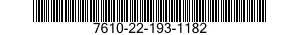 7610-22-193-1182  7610221931182 221931182