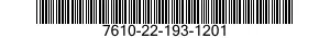 7610-22-193-1201  7610221931201 221931201