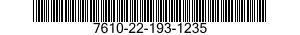 7610-22-193-1235  7610221931235 221931235