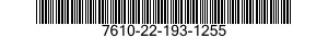 7610-22-193-1255  7610221931255 221931255