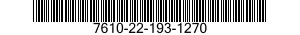 7610-22-193-1270  7610221931270 221931270