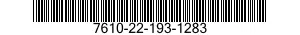 7610-22-193-1283  7610221931283 221931283