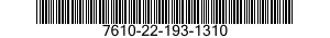 7610-22-193-1310  7610221931310 221931310