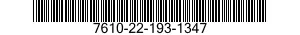 7610-22-193-1347  7610221931347 221931347