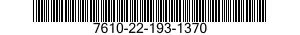 7610-22-193-1370  7610221931370 221931370