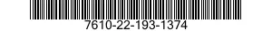 7610-22-193-1374  7610221931374 221931374