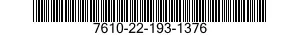7610-22-193-1376  7610221931376 221931376