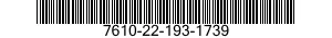 7610-22-193-1739  7610221931739 221931739