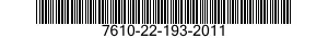 7610-22-193-2011  7610221932011 221932011