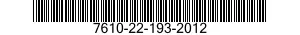 7610-22-193-2012  7610221932012 221932012