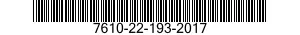 7610-22-193-2017  7610221932017 221932017