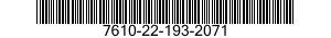 7610-22-193-2071  7610221932071 221932071