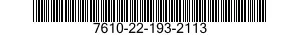7610-22-193-2113  7610221932113 221932113