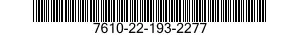 7610-22-193-2277  7610221932277 221932277