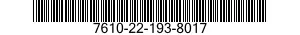 7610-22-193-8017  7610221938017 221938017
