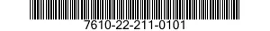 7610-22-211-0101  7610222110101 222110101