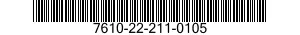 7610-22-211-0105  7610222110105 222110105