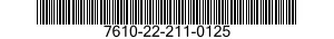 7610-22-211-0125  7610222110125 222110125