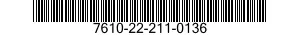 7610-22-211-0136  7610222110136 222110136