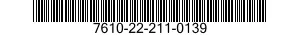 7610-22-211-0139  7610222110139 222110139