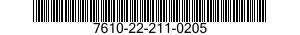 7610-22-211-0205  7610222110205 222110205